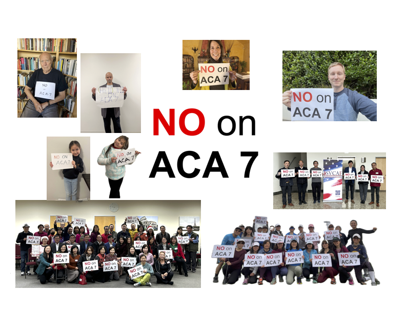 "NO on ACA7" Online Petition